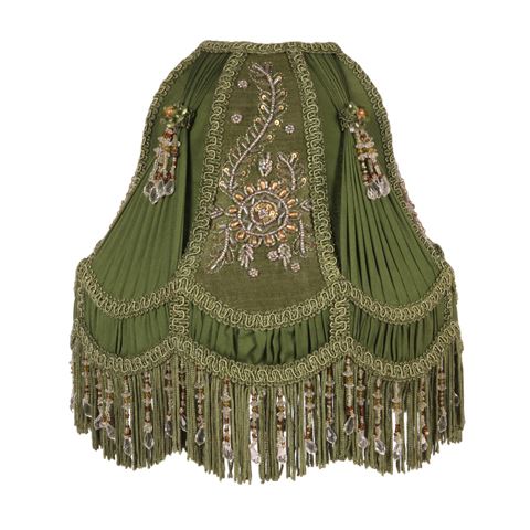 Lampenkap Victorian Dome 26 cm - Groen - Stof