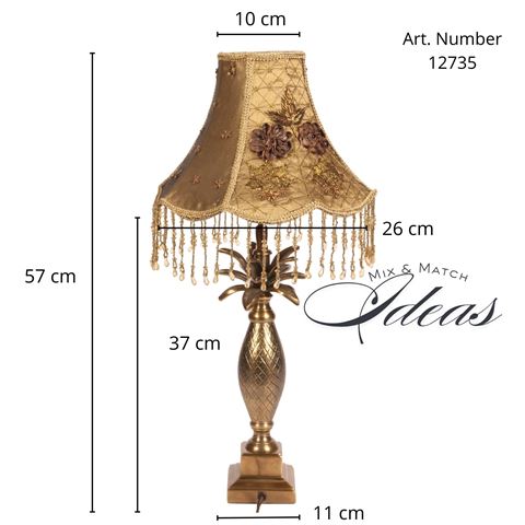 Tafellamp Voet 40 cm - Goud - Aluminium