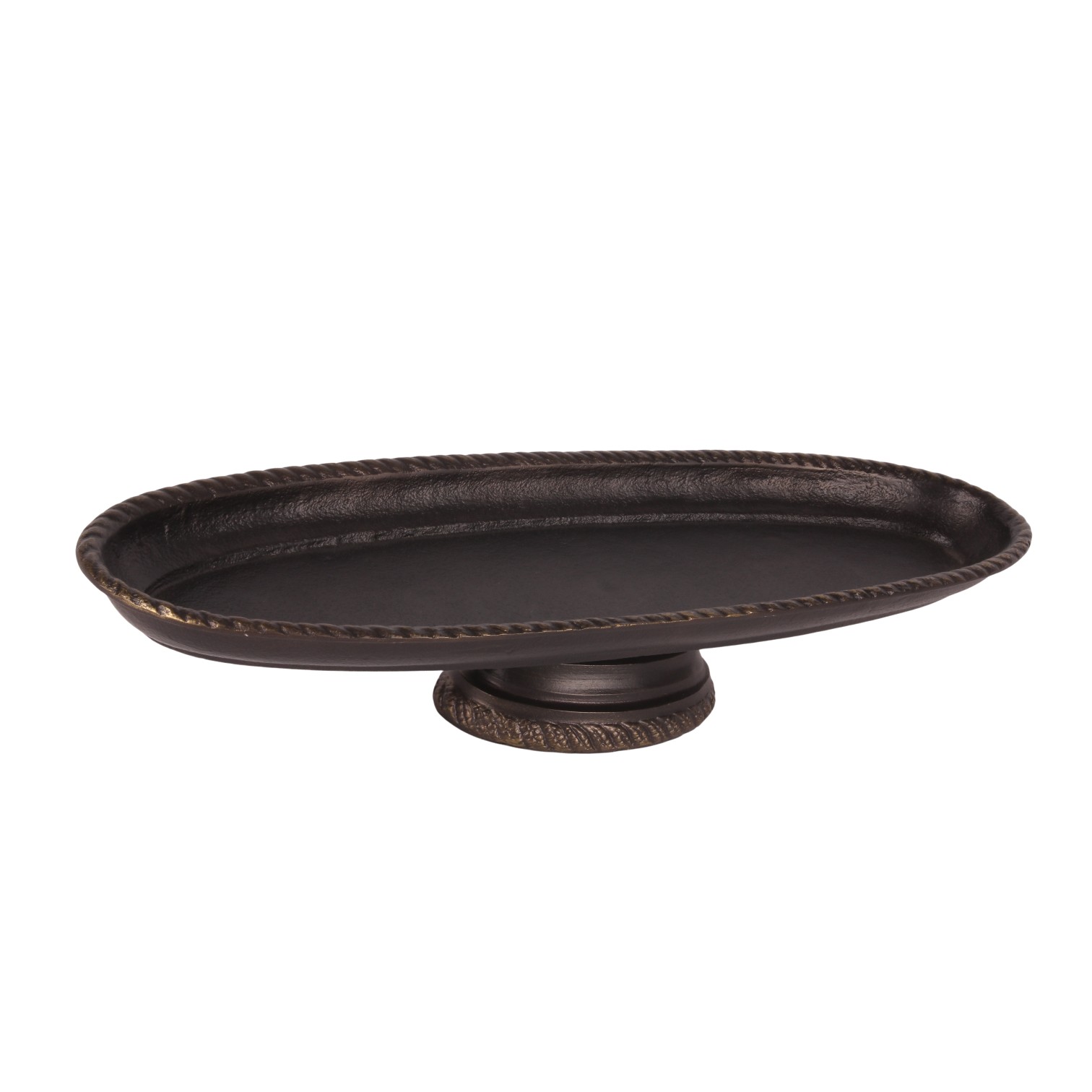 Serveerschaal Ovaal 54 cm - Antiek Brass - Aluminium