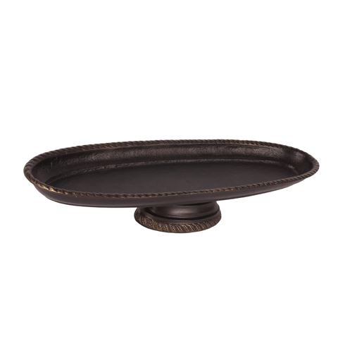 Serveerschaal Ovaal 54 cm - Antiek Brass - Aluminium