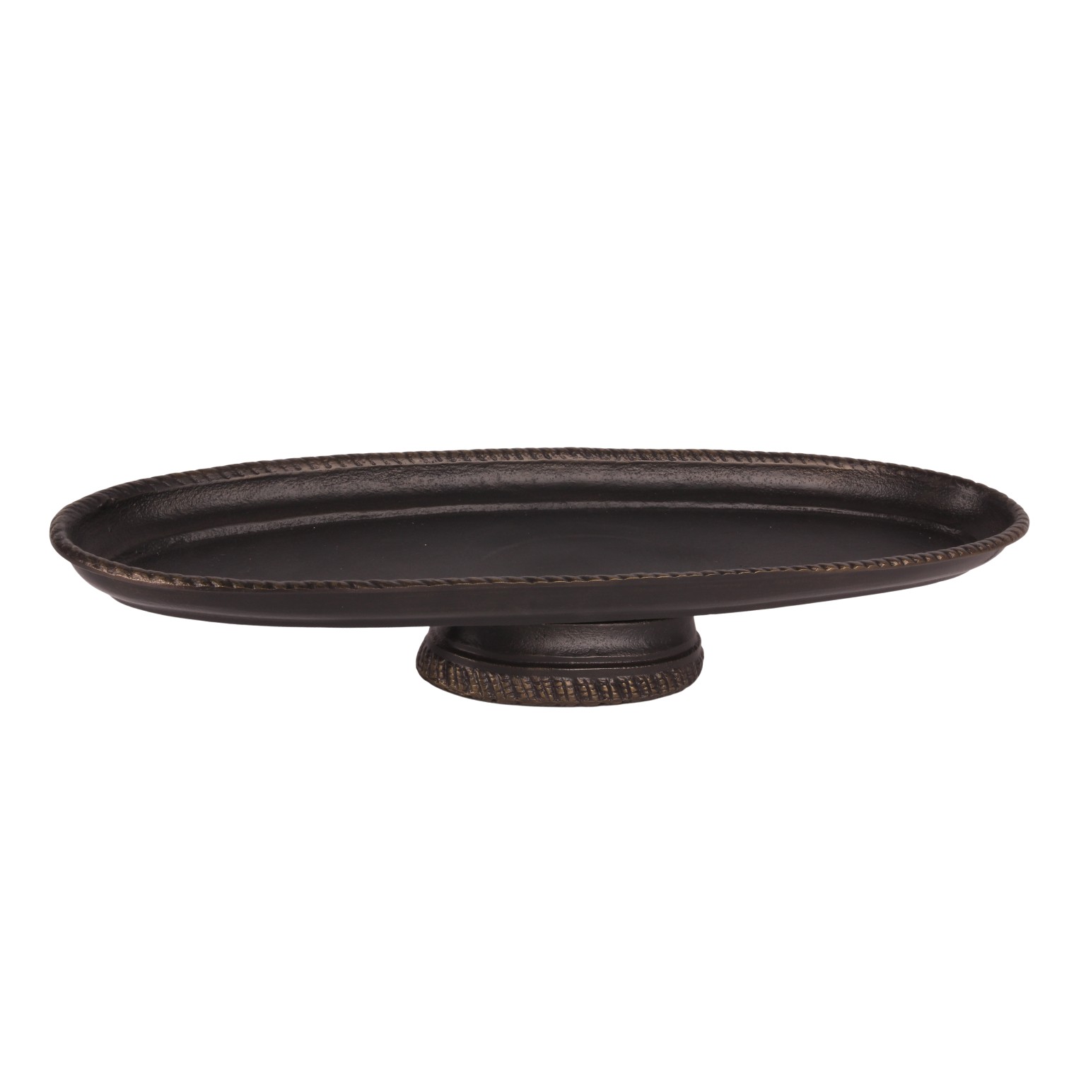 Serveerschaal Ovaal 65 cm - Antiek Brass - Aluminium