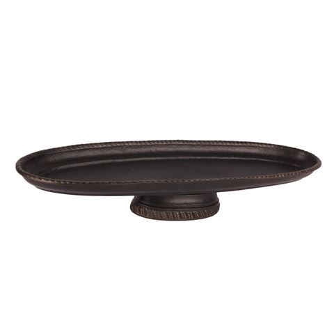 Serveerschaal Ovaal 65 cm - Antiek Brass - Aluminium