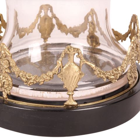 Windlicht 35 cm - Goud - Messing / Glas