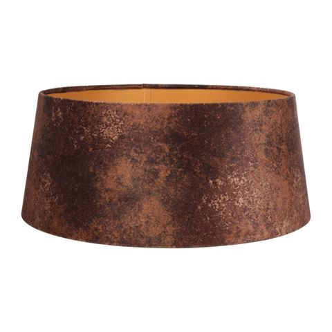 Lampenkap 40 cm - Rond - Bruin - Stof