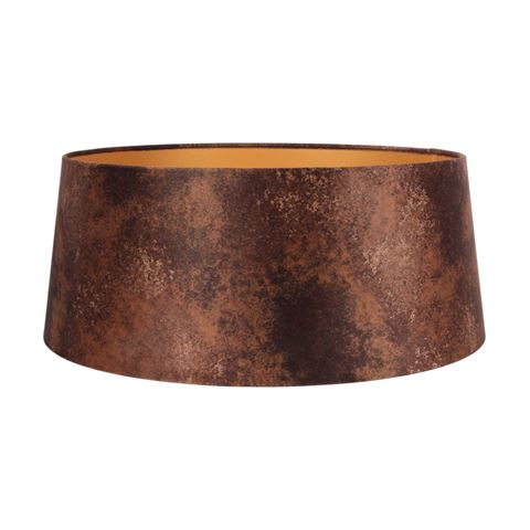 Lampenkap 50 cm - Rond - Bruin - Stof