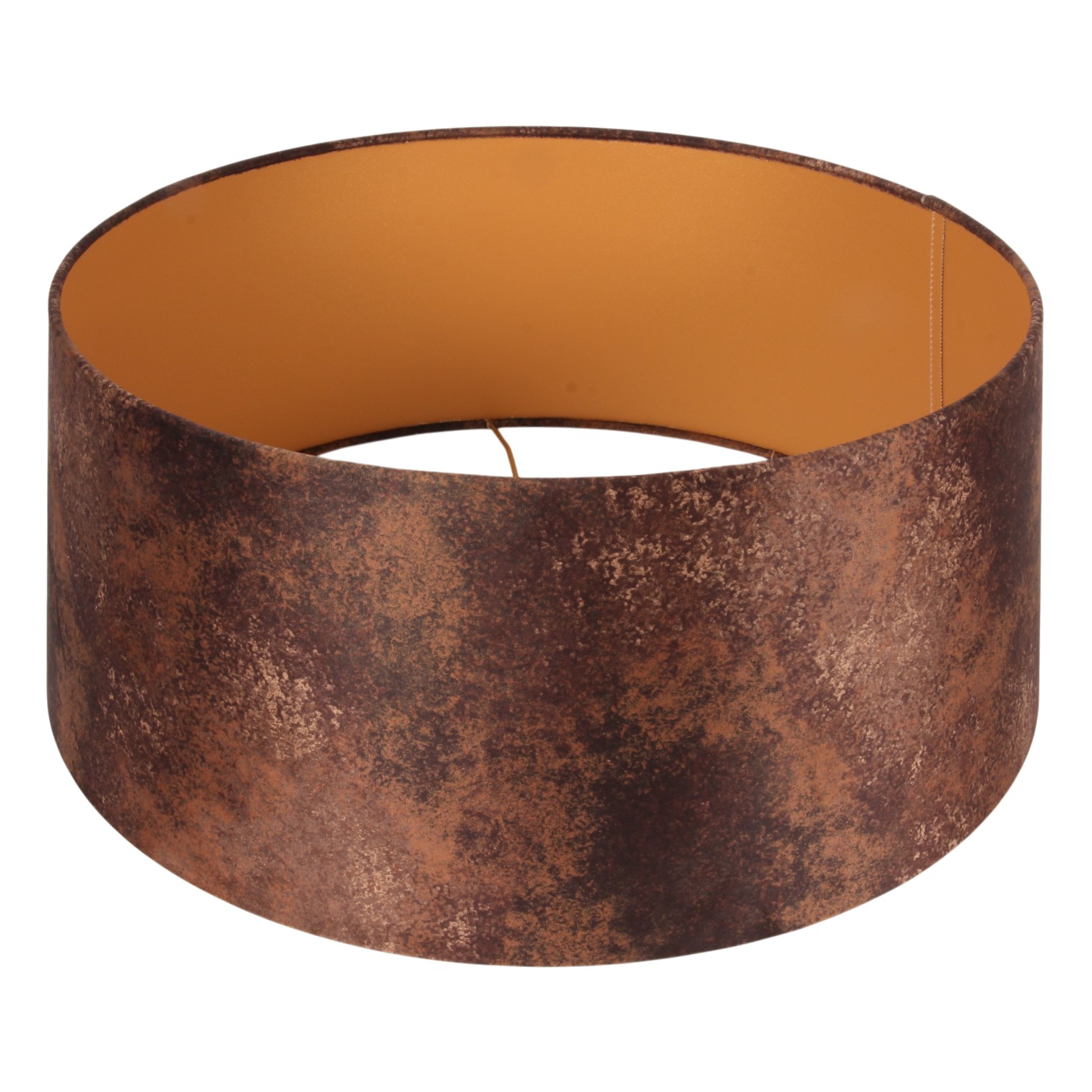 Lampenkap 50 cm - Rond - Bruin - Stof
