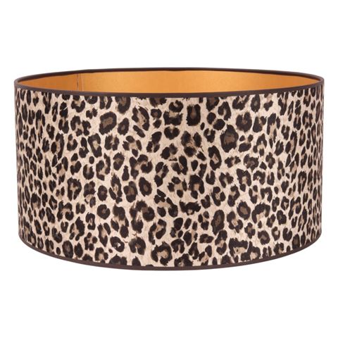Lampenkap 40 cm - Luipaardprint - Beige - Stof