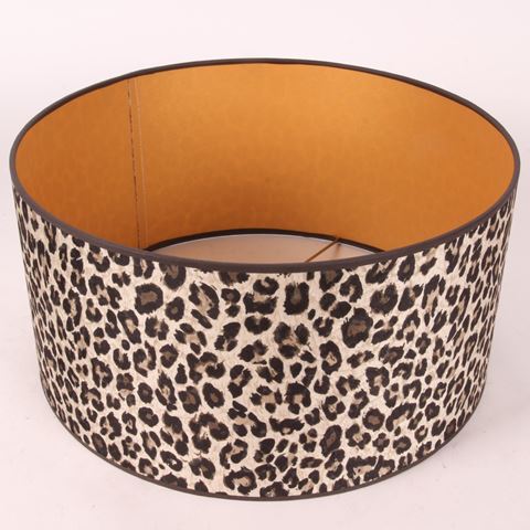 Lampenkap 40 cm - Luipaardprint - Beige - Stof