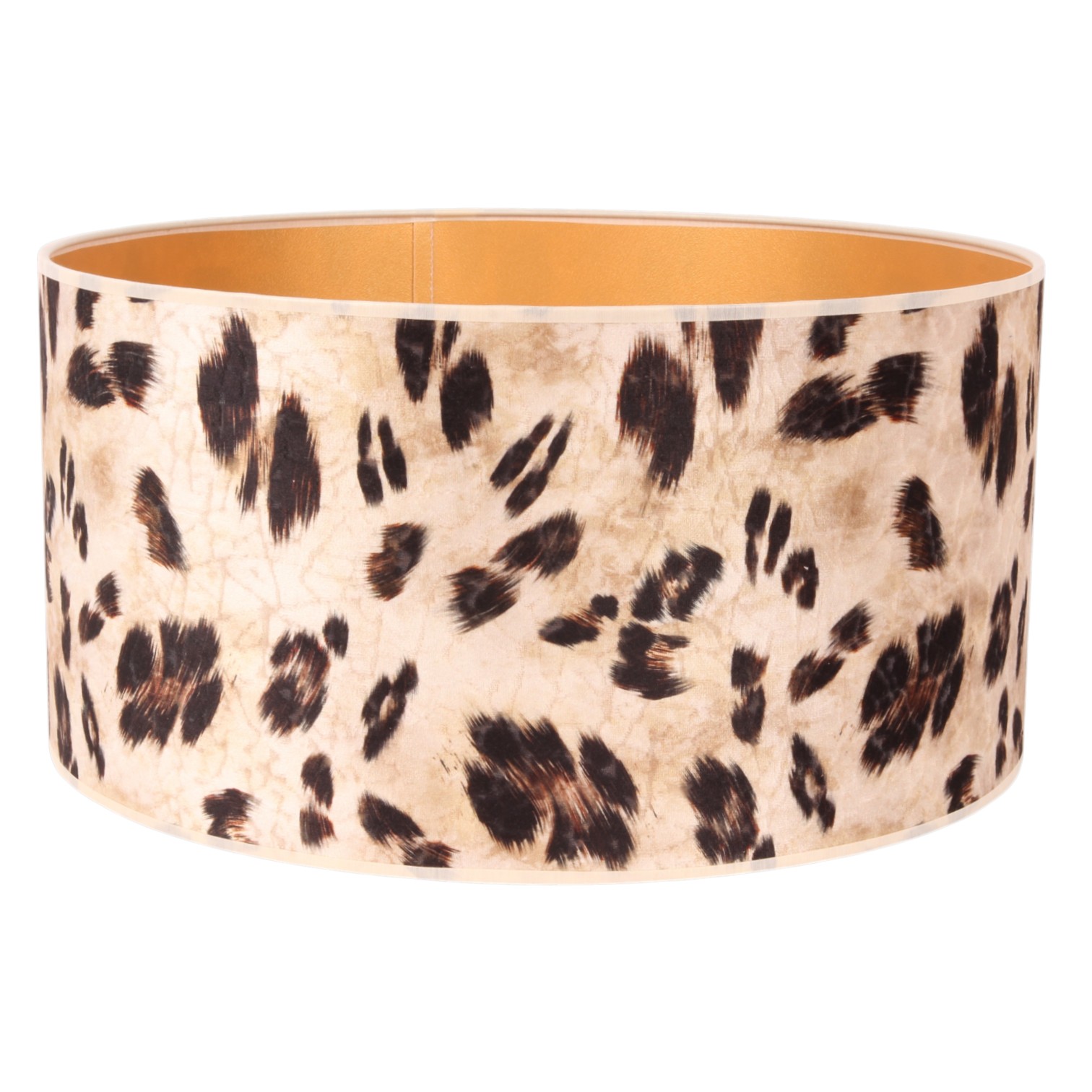 Lampenkap 40 cm - Dierenprint - Beige - Stof
