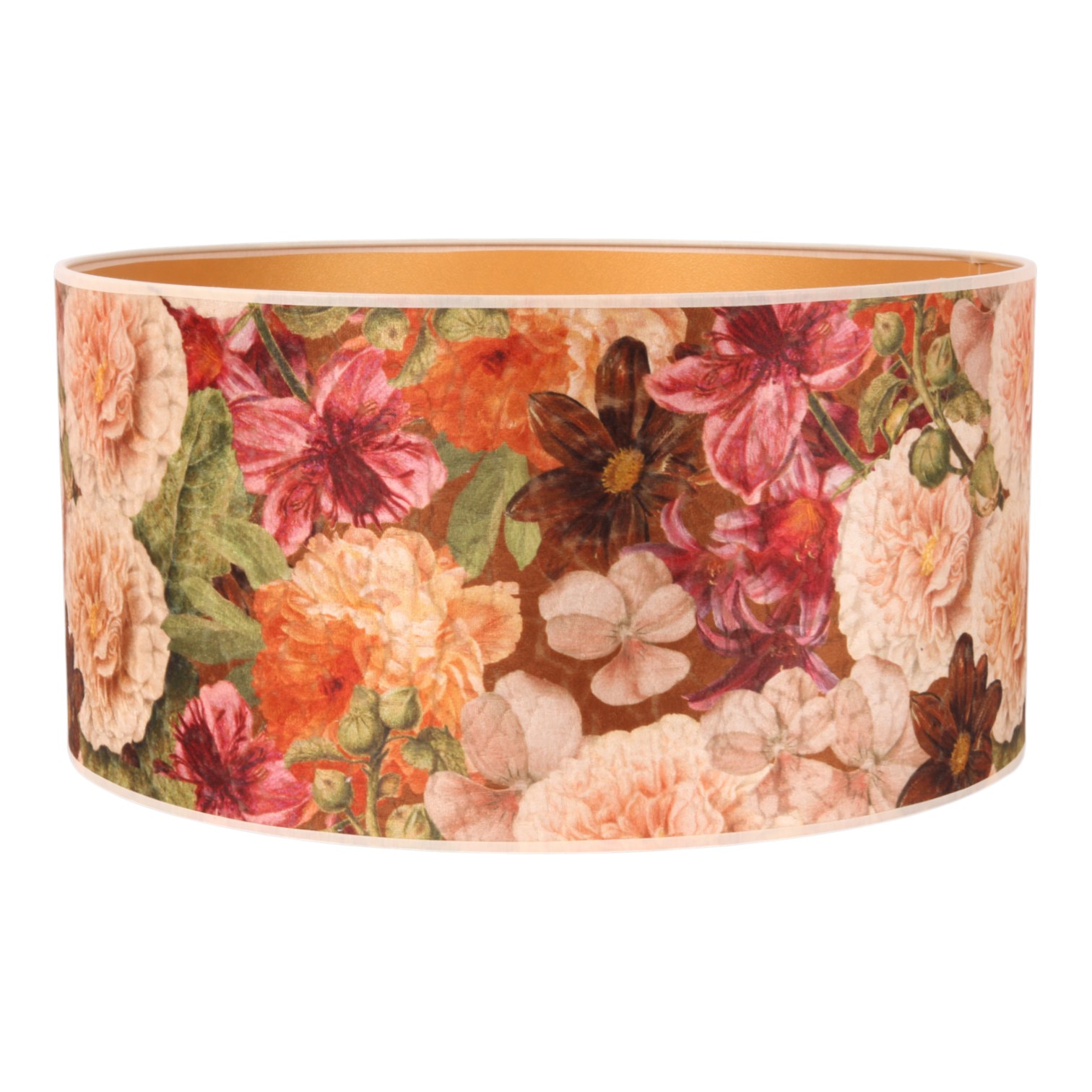 Lampenkap 40 cm - Bloemenprint - Meerkleurig - Stof