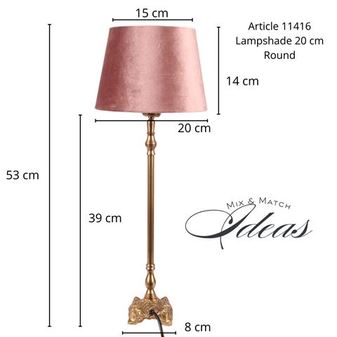 Tafellamp Voet - Goud - Koper