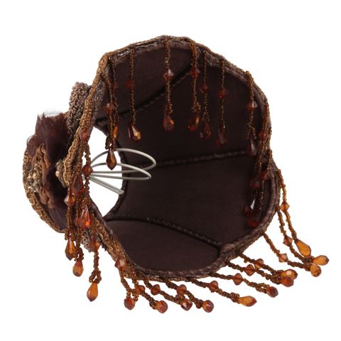 Lampenschirm 14 cm – Klemmleuchte – Braun –