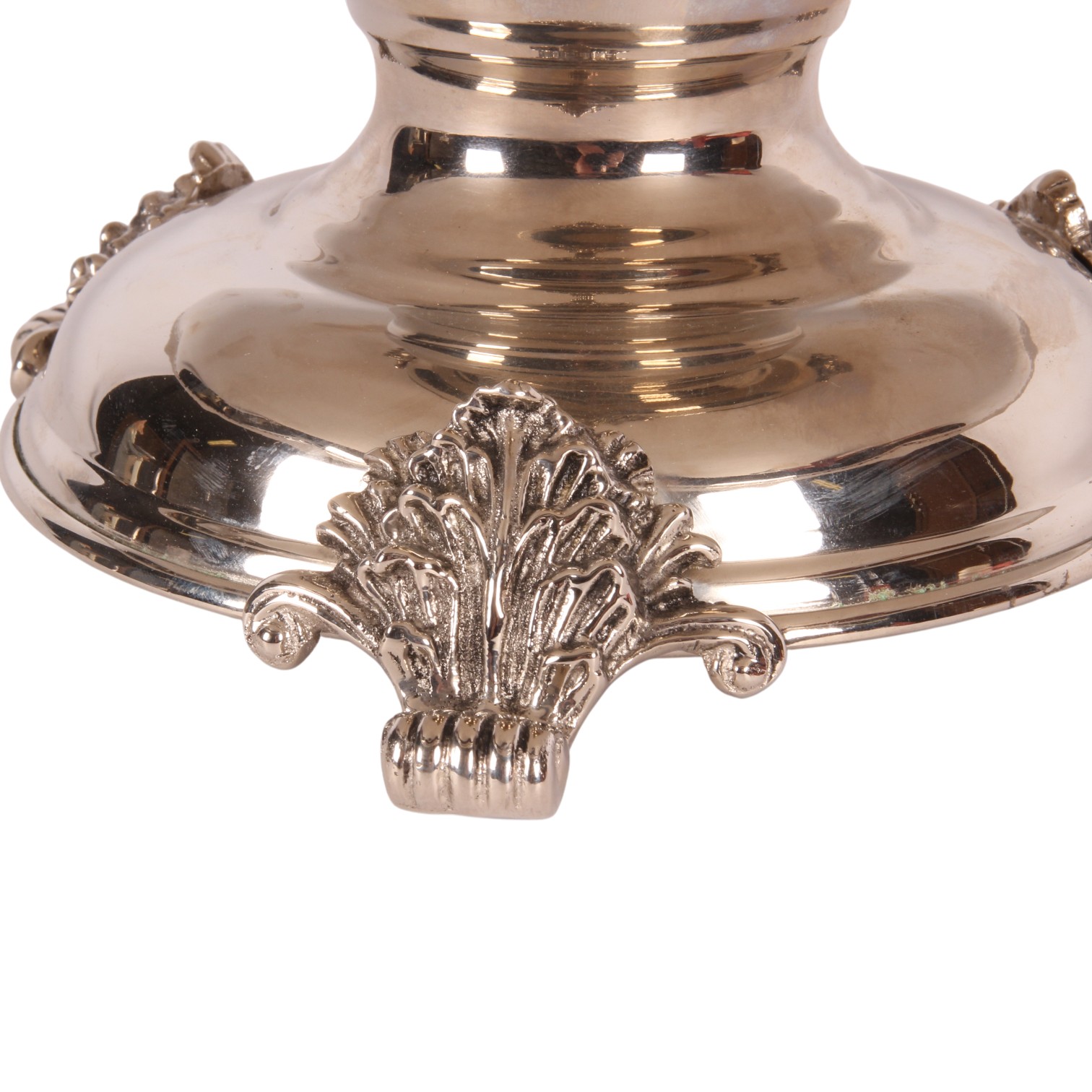 Schaal op Voet 45 cm - Zilver - Koper