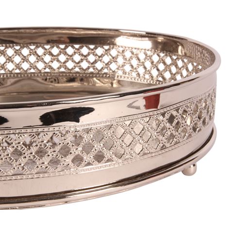 Dienblad 30 cm - Zilver - Koper