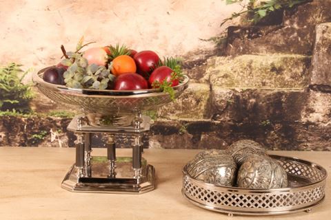 Dienblad 30 cm - Zilver - Koper