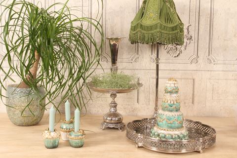 Dienblad 39 cm - Zilver - Koper