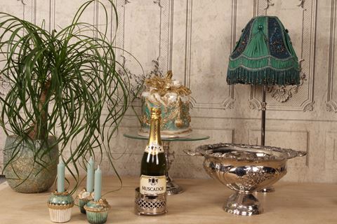 Flessenhouder 10,5 cm - Zilver - Koper