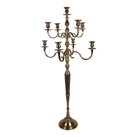 Kandelaar 9-Arms 182 cm - Goud - Aluminium