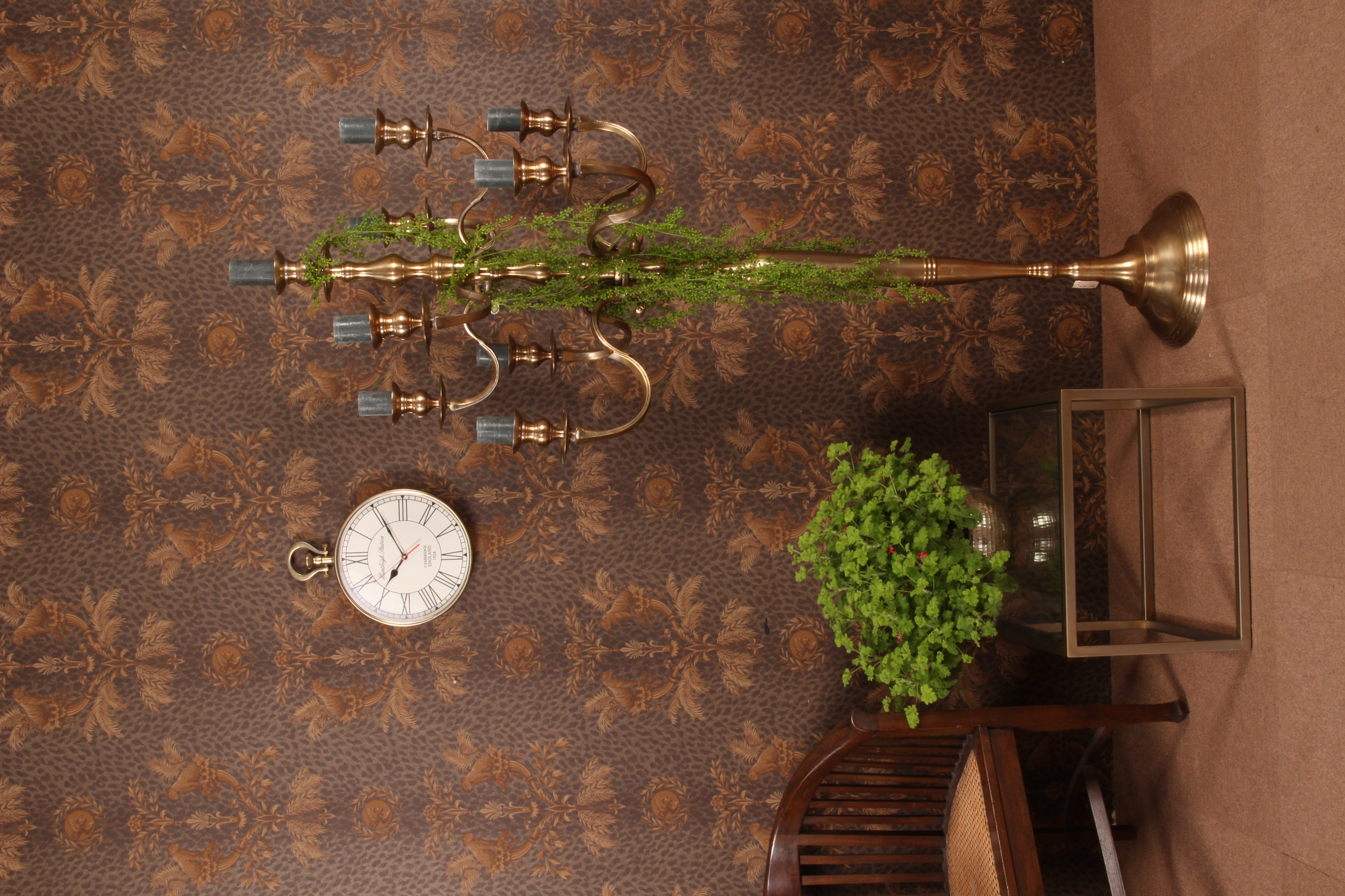 Kandelaar 9-Arms 182 cm - Goud - Aluminium