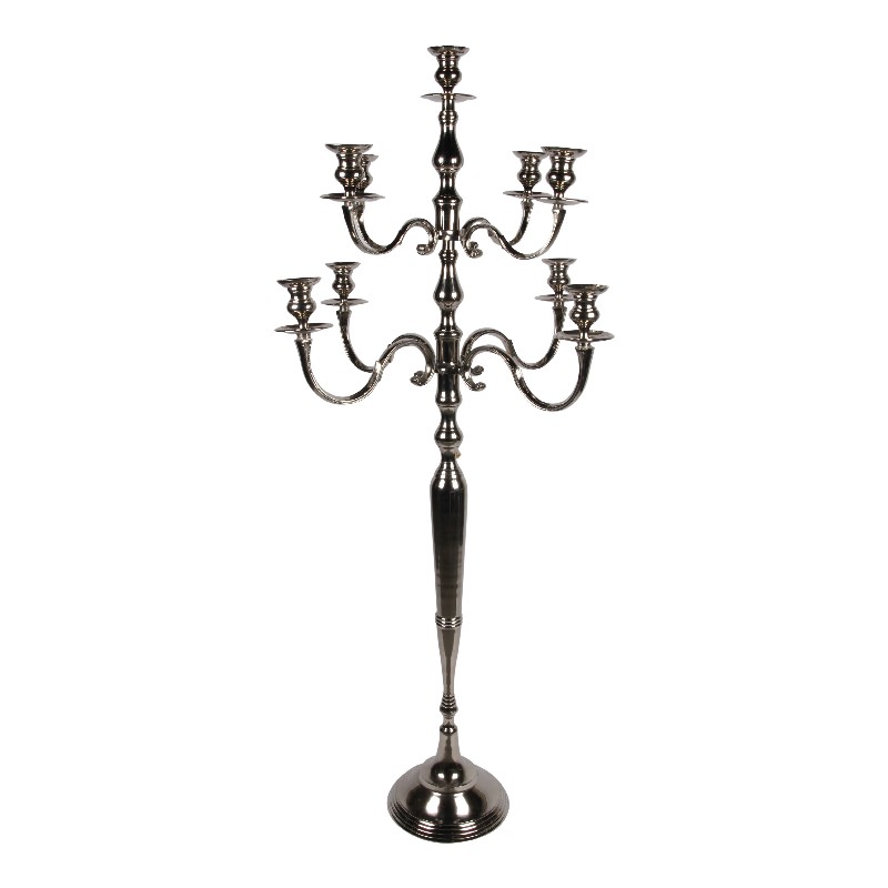 Kandelaar 9-Arms 182 cm - Zilver - Aluminium