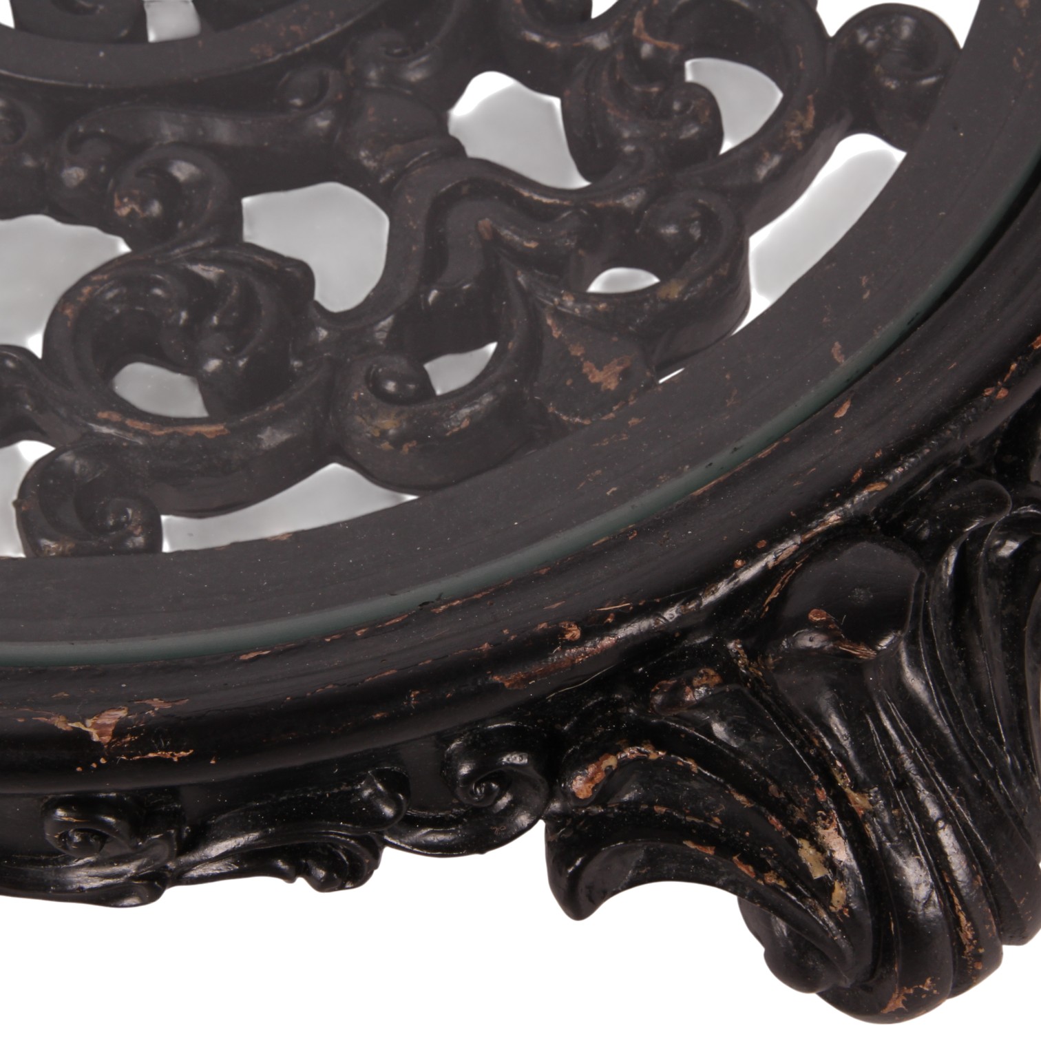 Decoratief Plateau Rond 29 cm - Zwart - Resin