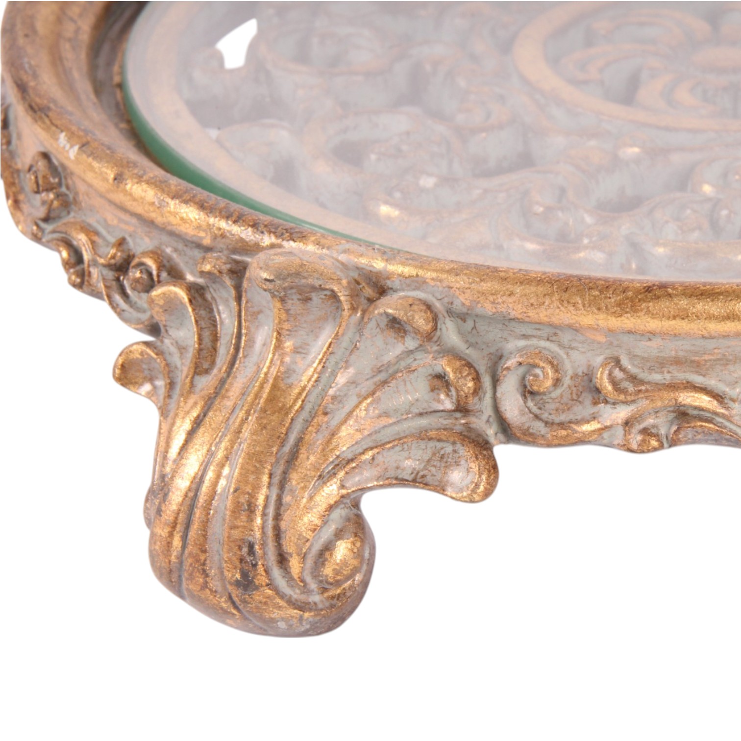 Decoratief Plateau Rond 29 cm - Goud - Resin