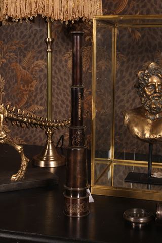 Nautical telescope wood & brass 40 cm