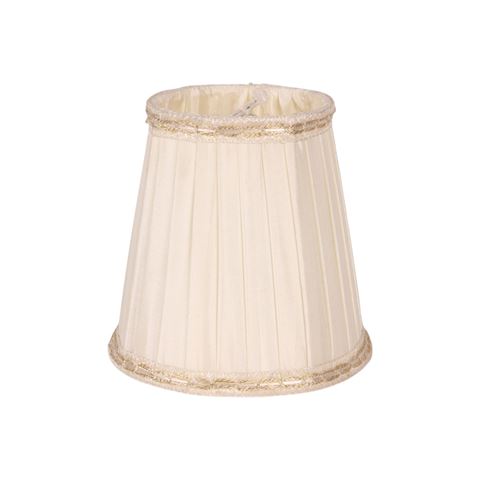 Lampenschirm 12 cm - Clip-On - Weiß - Stoff