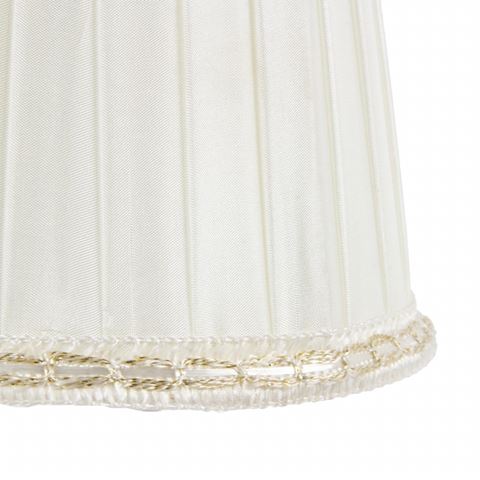 Lampenschirm 12 cm - Clip-On - Weiß - Stoff