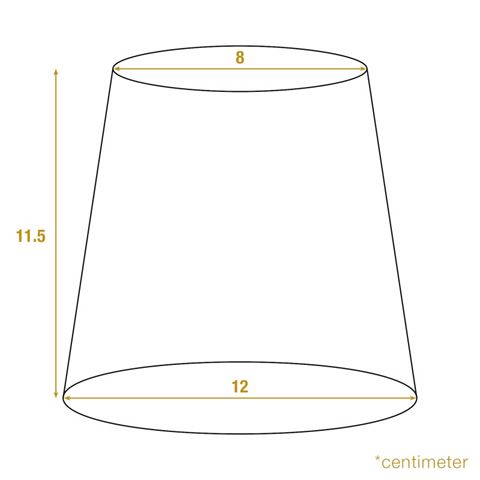 Lampenschirm 12 cm - Clip-On - Weiß - Stoff