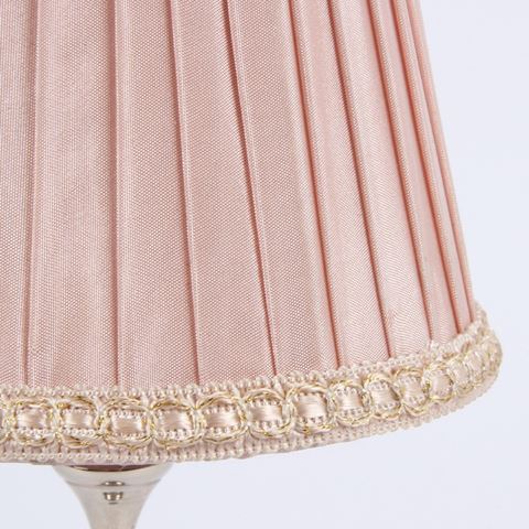 Lampshade Victorian Clip-On 12 cm - Pink - Fabric