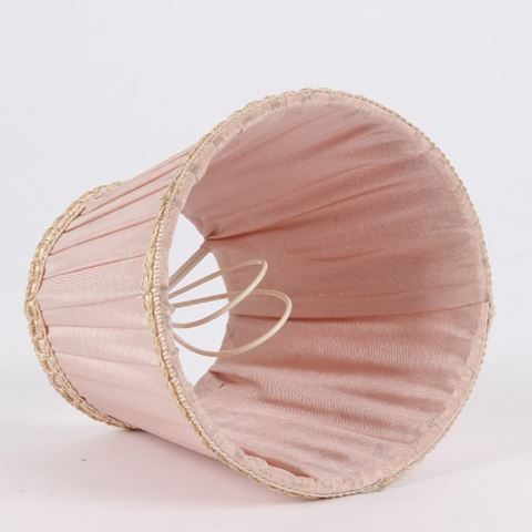 Lampshade Victorian Clip-On 12 cm - Pink - Fabric