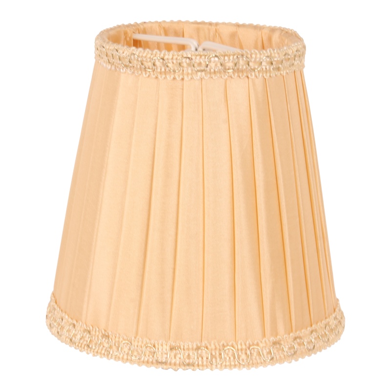 Lampshade 12 cm - Clip-On- Peach - Fabric