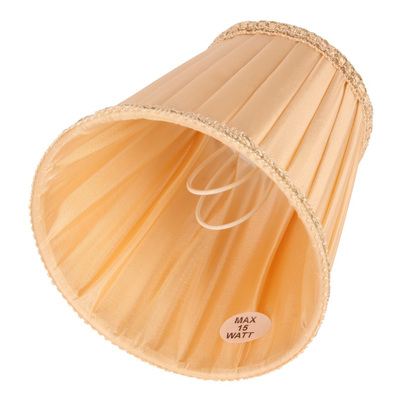 Lampshade 12 cm - Clip-On- Peach - Fabric