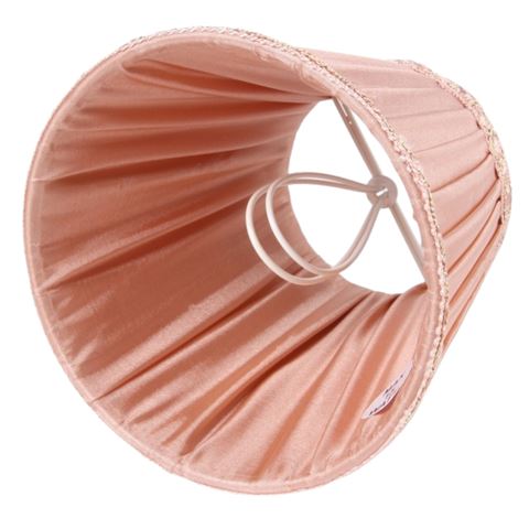 Lampenkap 12 cm - Klem - Roze - Stof