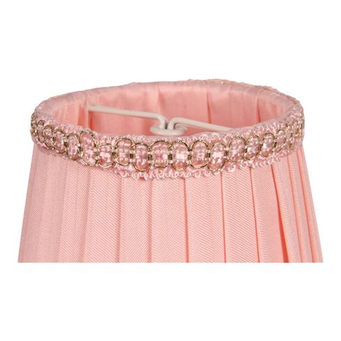 Lampenkap 12 cm - Klem - Roze - Stof