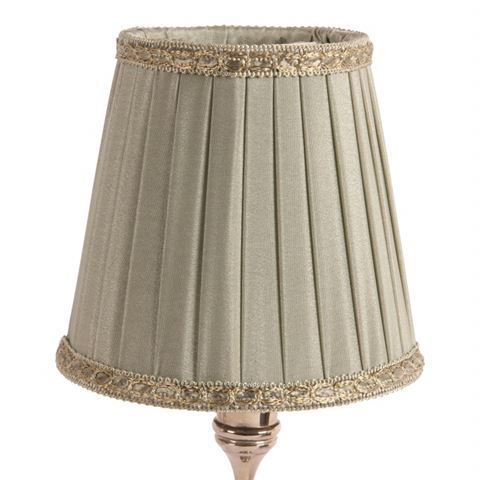 Lampshade Victorian Clip-On 12 cm - Green - Fabric