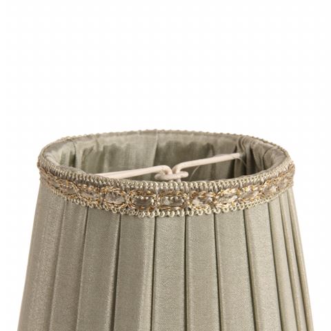 Lampshade Victorian Clip-On 12 cm - Green - Fabric