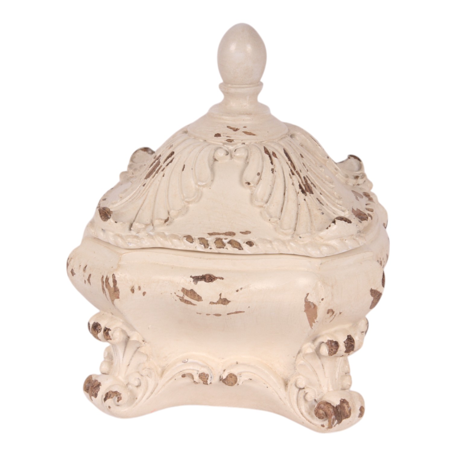 Deco box resin 14x12 cm