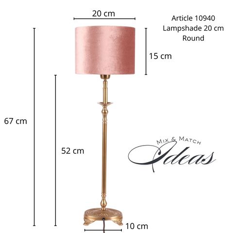 Tafellamp Voet 56 cm - Goud - Koper