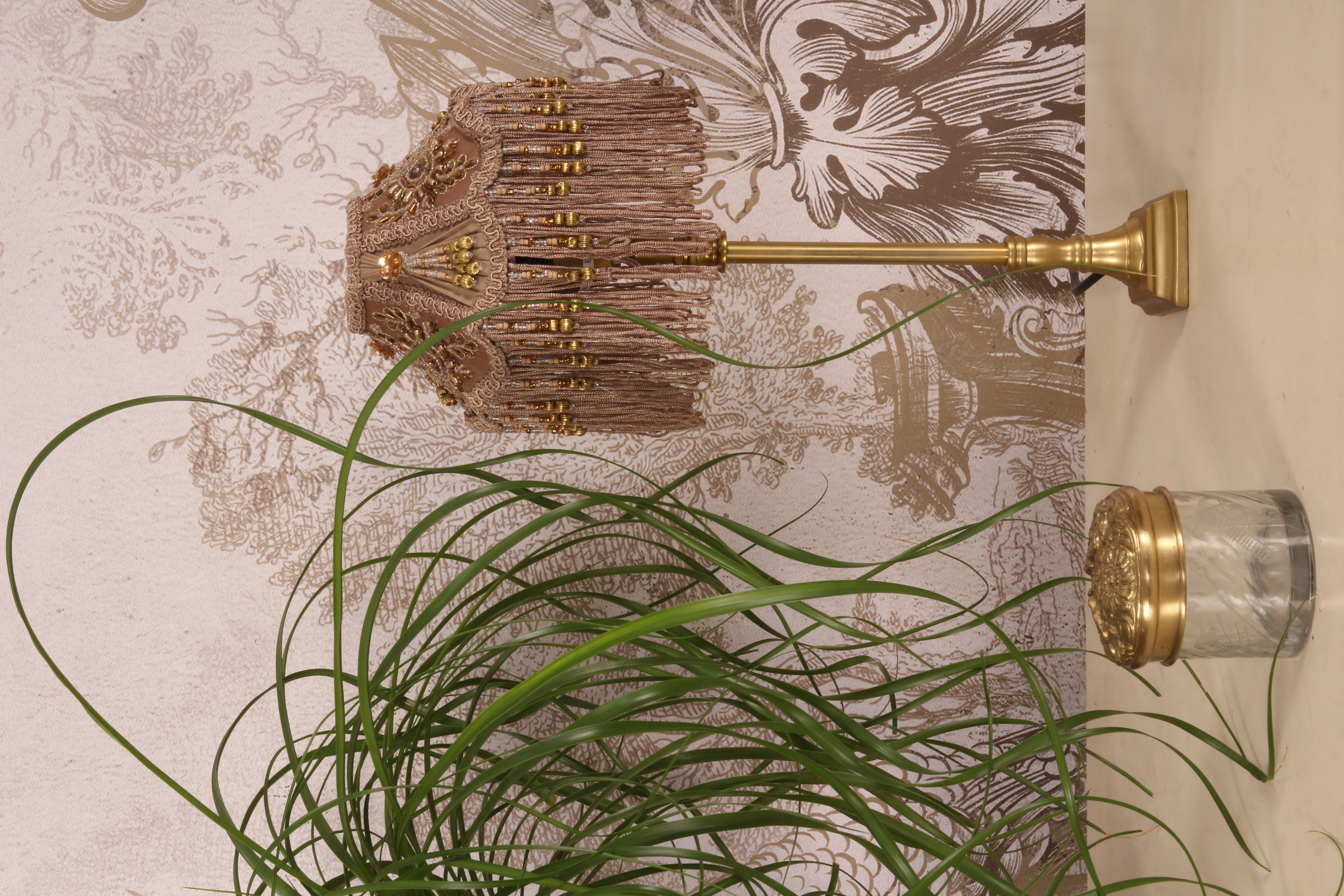 Lampshade 19 cm - Clip-On - Brown - Fabric