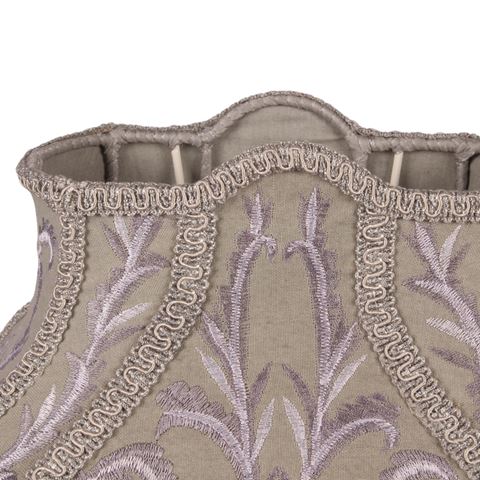 Lampshade Victorian 30 cm - Grey - Fabric