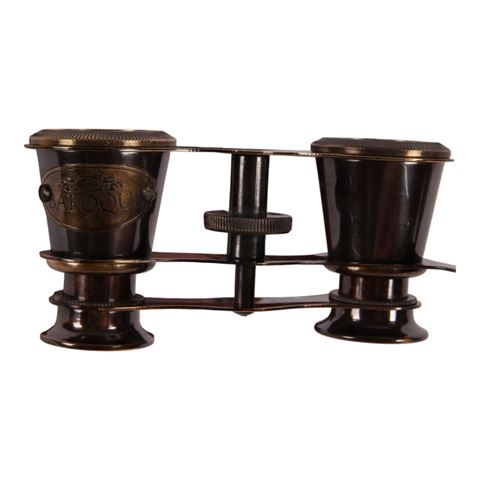 Nautical binoculars brass in bag 13 cm