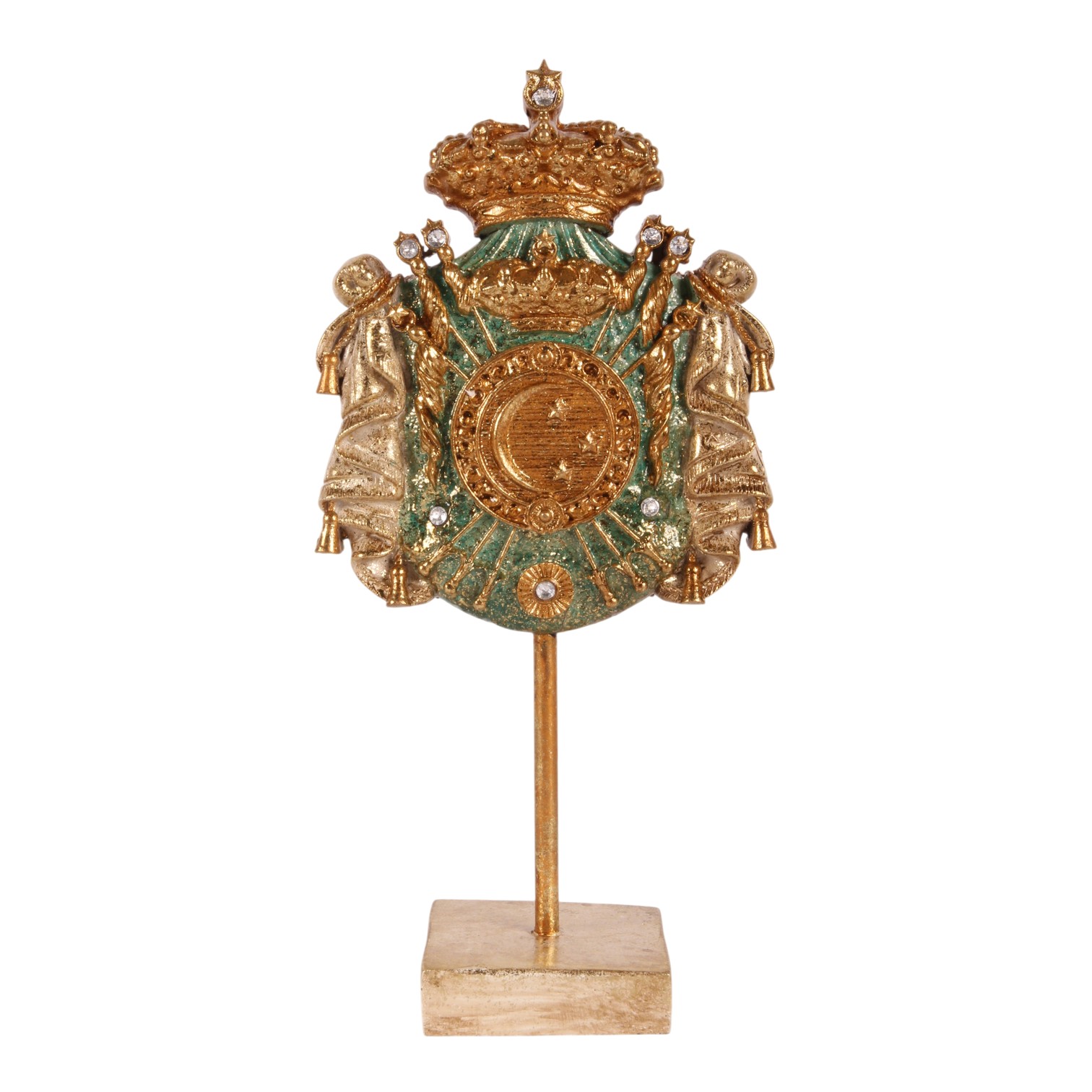 Royal Crest on Stand 23 cm - Blue - Resi