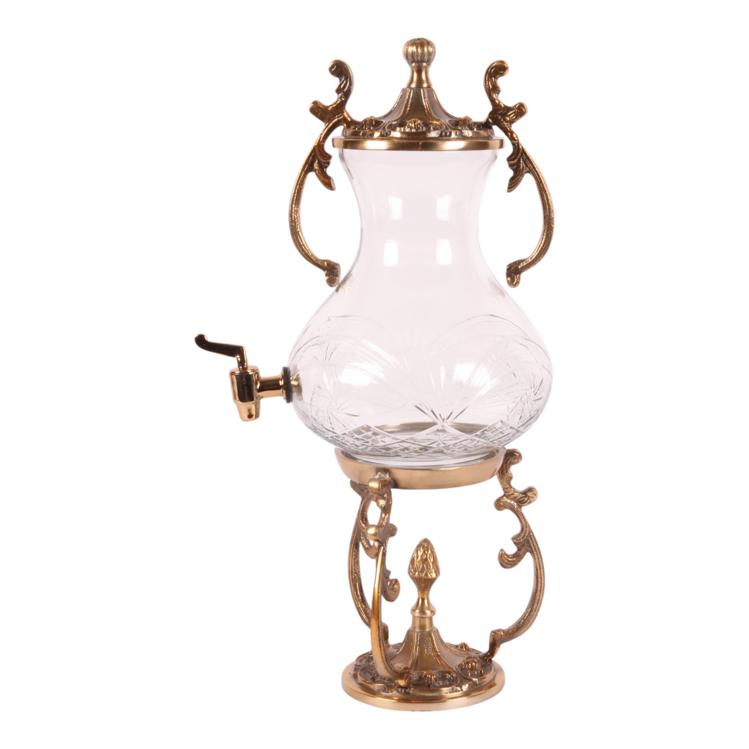 Samovar with glass 47 cm
