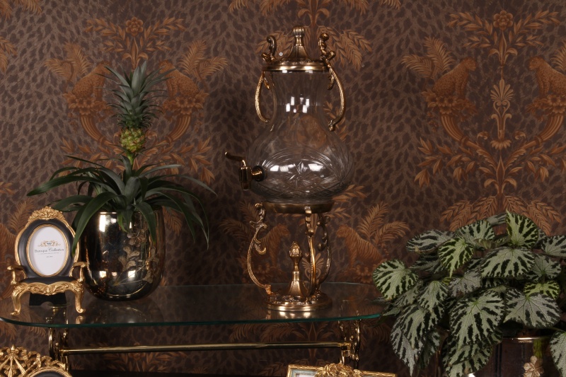 Samovar with glass 47 cm