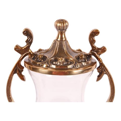Samovar with glass 47 cm