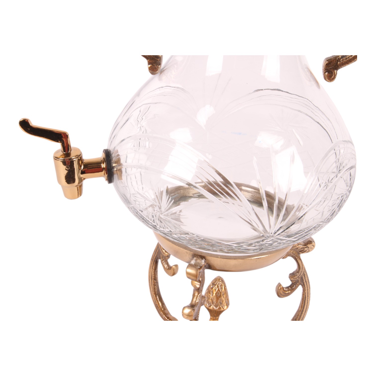 Samovar with glass 47 cm