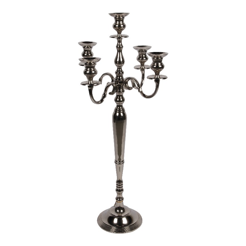 5-Arms Kandelaar 104 cm - Zilver - Aluminium