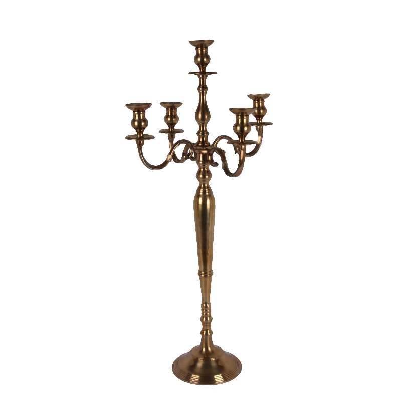 Kandelaar 5-Arms 104 cm - Goud - Aluminium